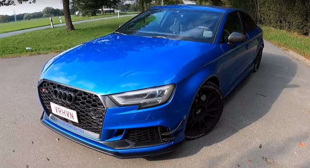  650 HP Audi RS3 Has No Trouble Breaking The 300 KM/H Barrier