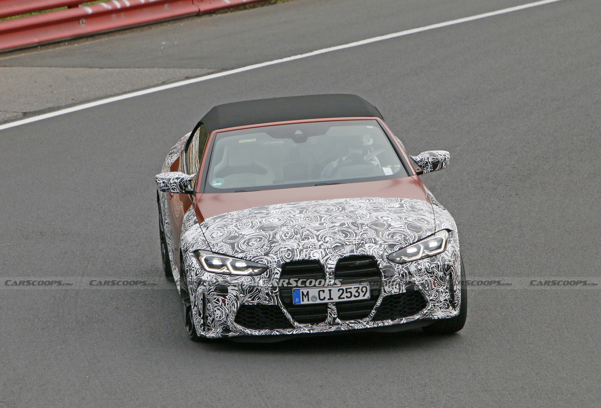 2021 BMW M4 Convertible Gets Dressed In Orange Attire For Nurburgring Track Testing