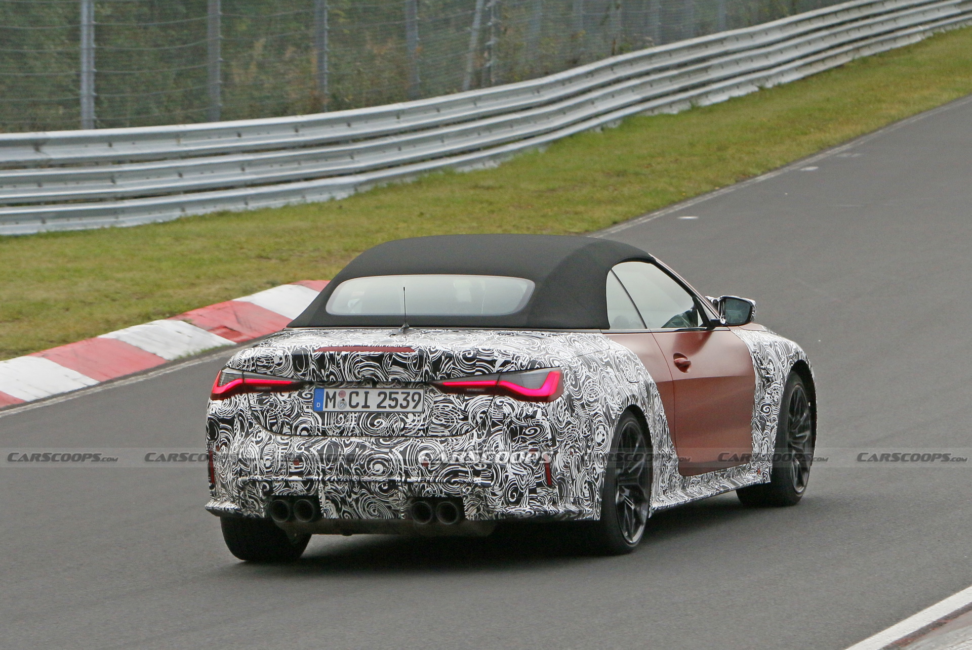 2021 BMW M4 Convertible Gets Dressed In Orange Attire For Nurburgring Track Testing