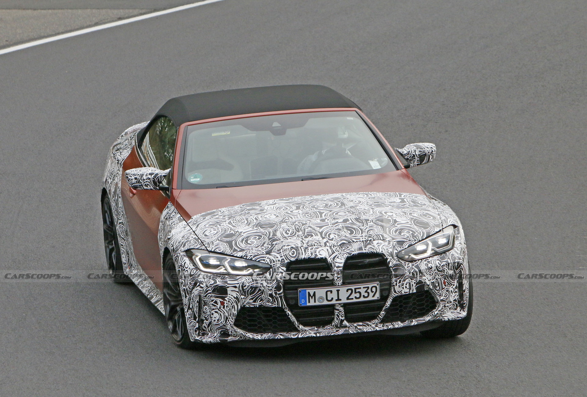 2021 BMW M4 Convertible Gets Dressed In Orange Attire For Nurburgring Track Testing