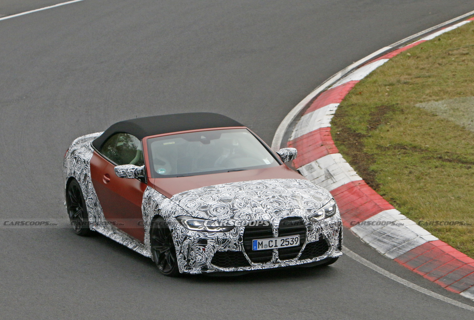 2021 BMW M4 Convertible Gets Dressed In Orange Attire For Nurburgring Track Testing
