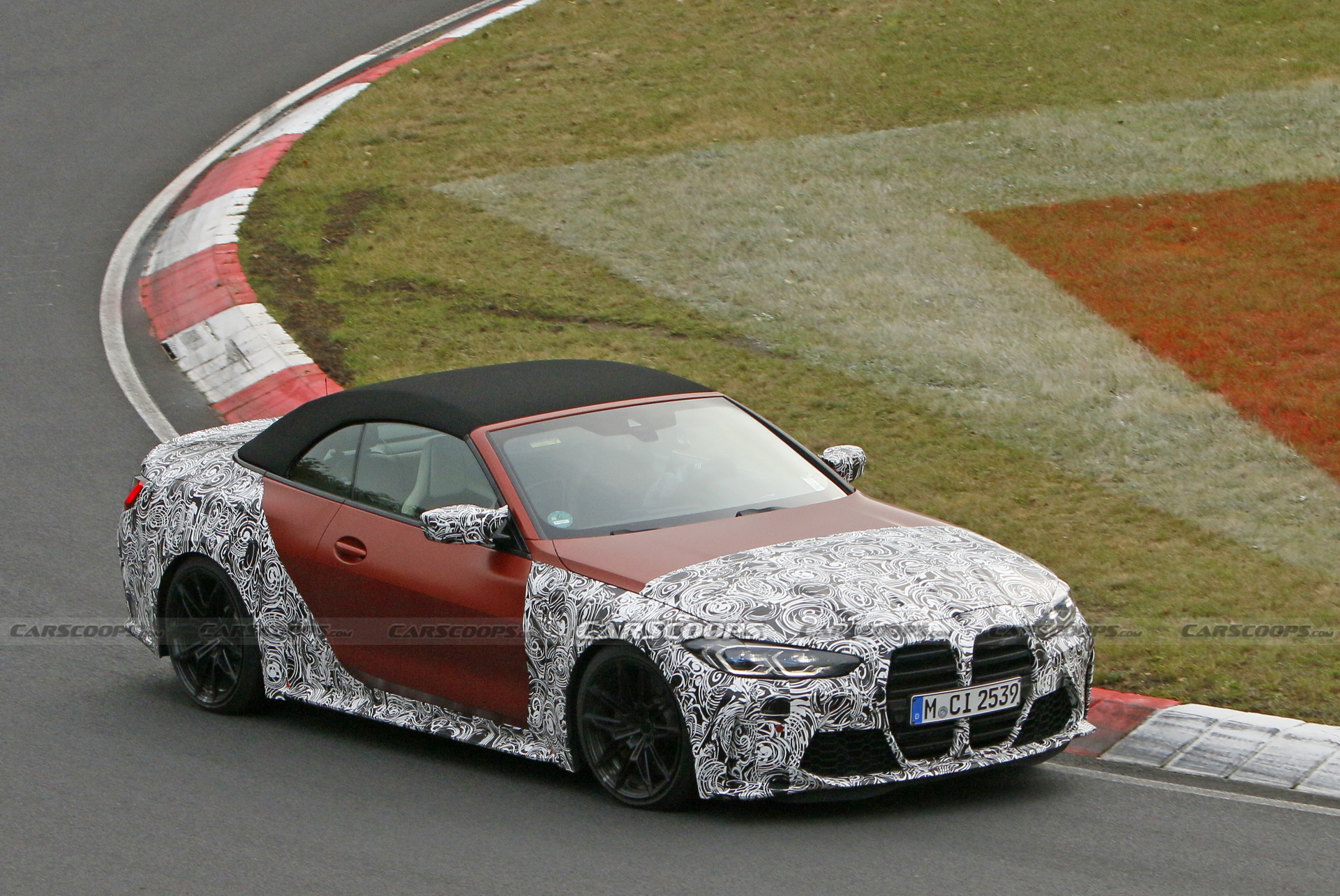 2021 BMW M4 Convertible Gets Dressed In Orange Attire For Nurburgring Track Testing