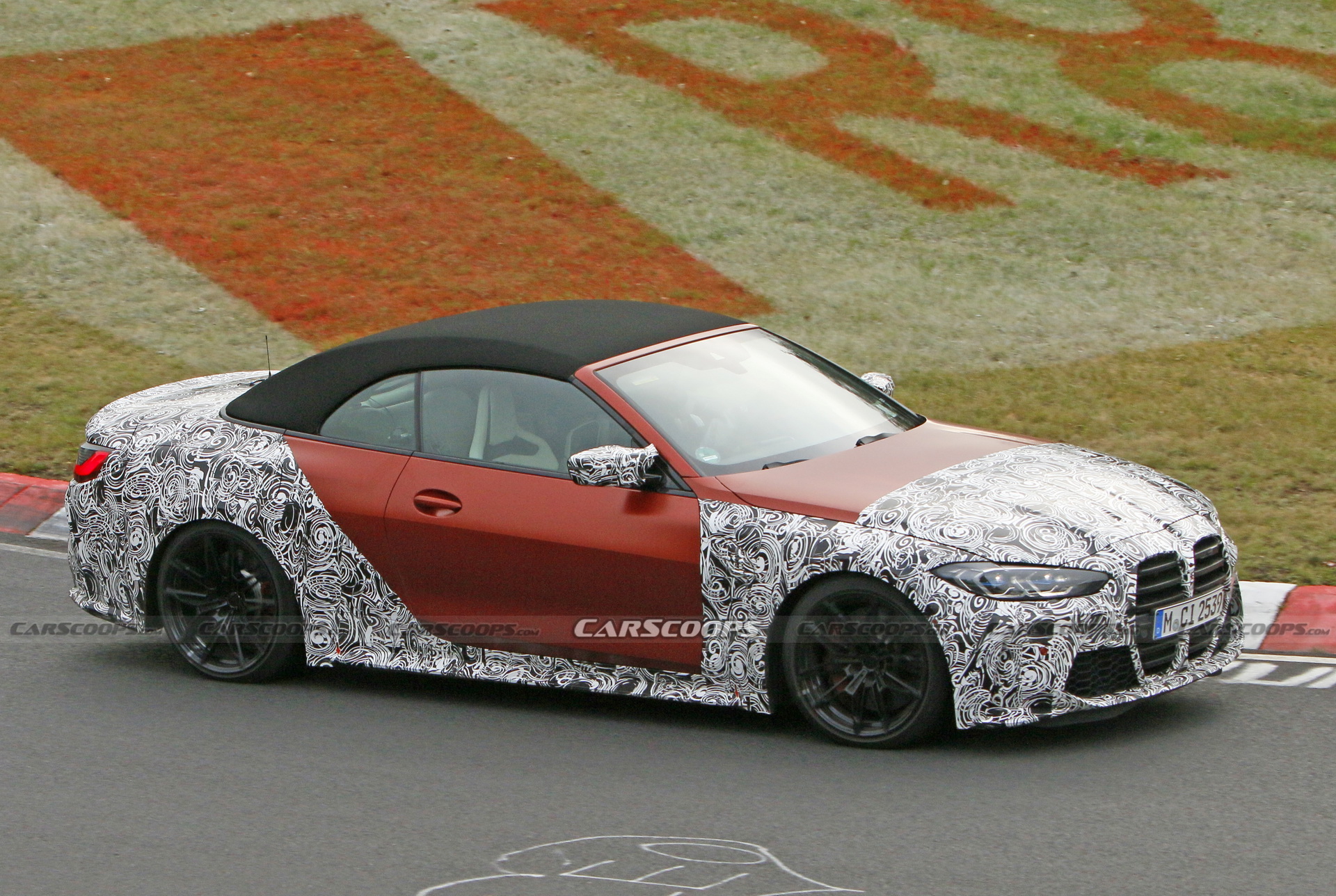 2021 BMW M4 Convertible Gets Dressed In Orange Attire For Nurburgring Track Testing