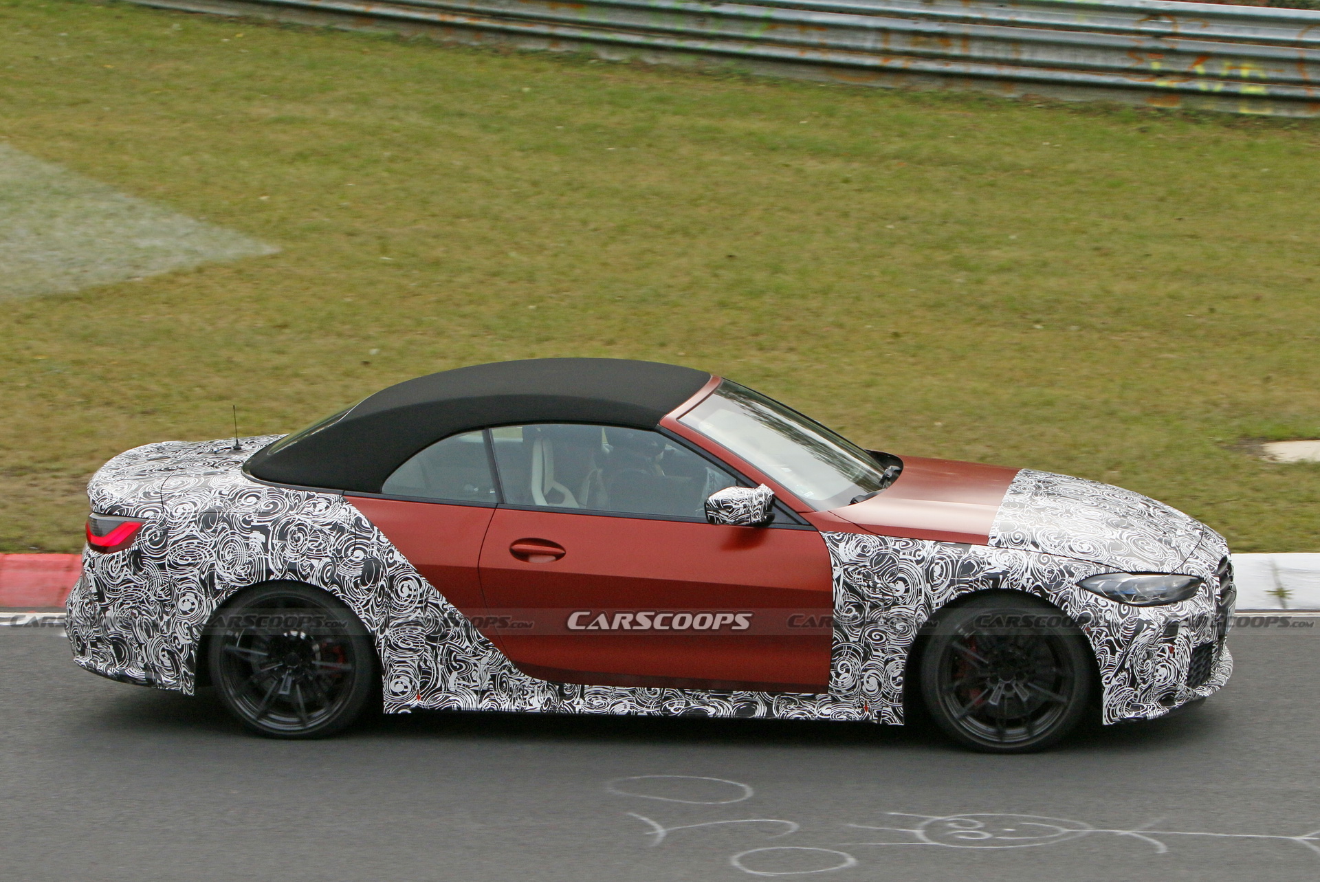 2021 BMW M4 Convertible Gets Dressed In Orange Attire For Nurburgring Track Testing
