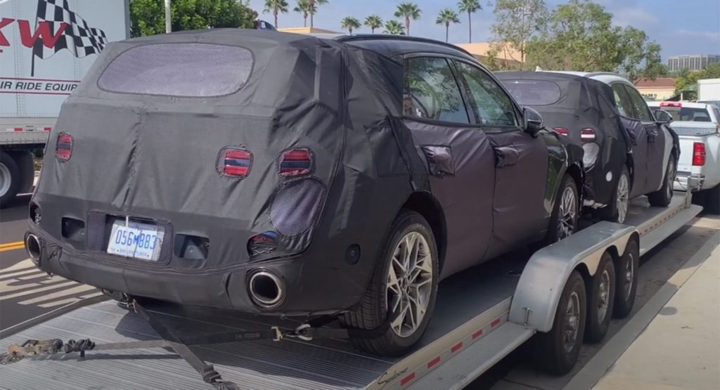  Two Genesis GV70 Prototypes Spied In The U.S. Provide Us With Our First Glimpse Of The Cabin