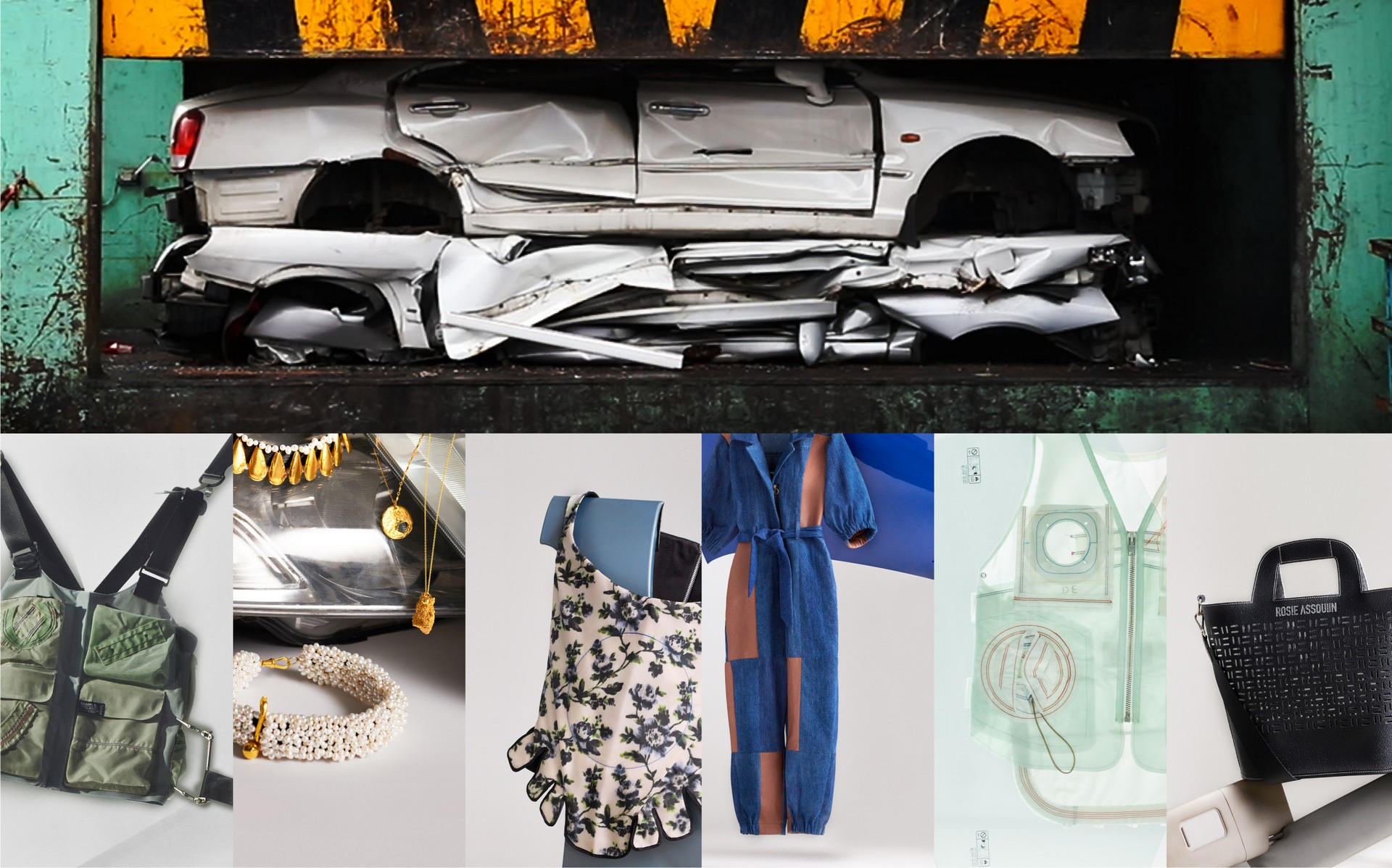 Hyundai Fashions Clothes And Jewelry Made From Discarded Car Parts Such As Seatbelts And Airbags
