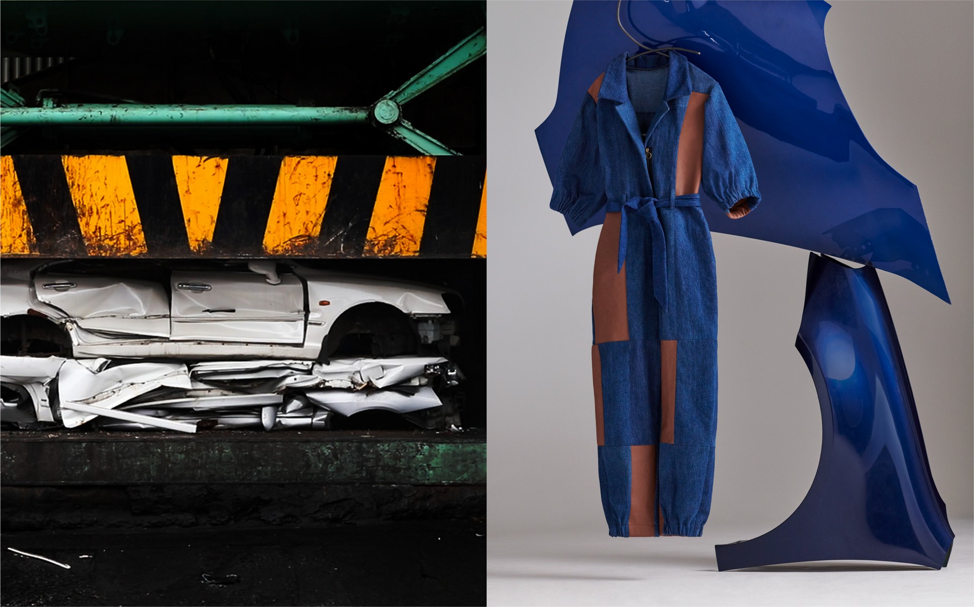 Hyundai Fashions Clothes And Jewelry Made From Discarded Car Parts Such As Seatbelts And Airbags