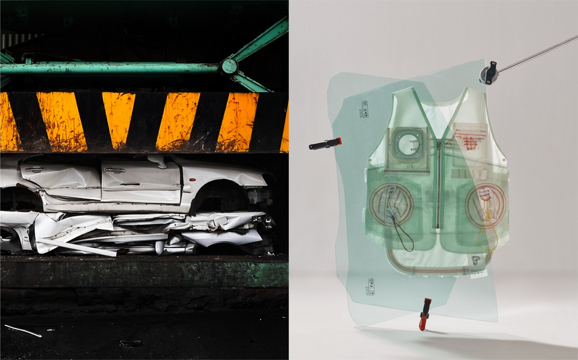 Hyundai Fashions Clothes And Jewelry Made From Discarded Car Parts Such As Seatbelts And Airbags