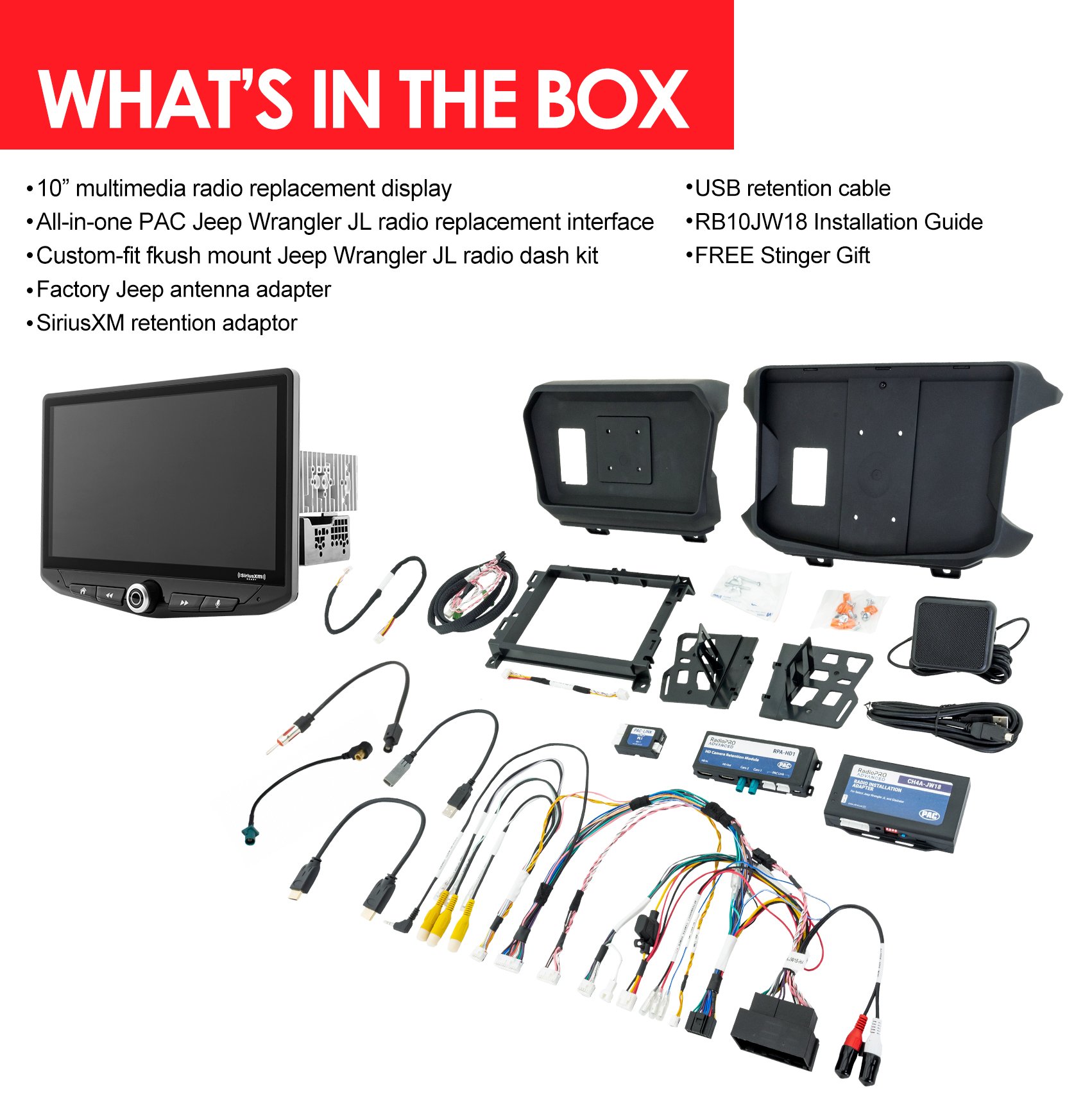 Upgrade Your Jeep Wrangler JL And Gladiator JT With Stinger’s 10-Inch Screen Infotainment System