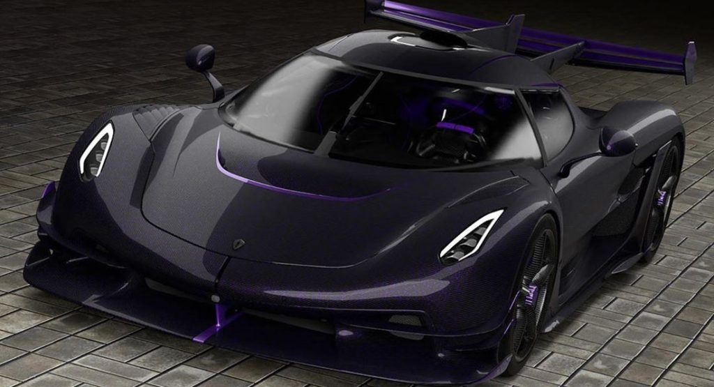 Koenisegg Jesko Hydra Will Be An Incredible One-Off With Purple Flakes In Its Carbon Skin