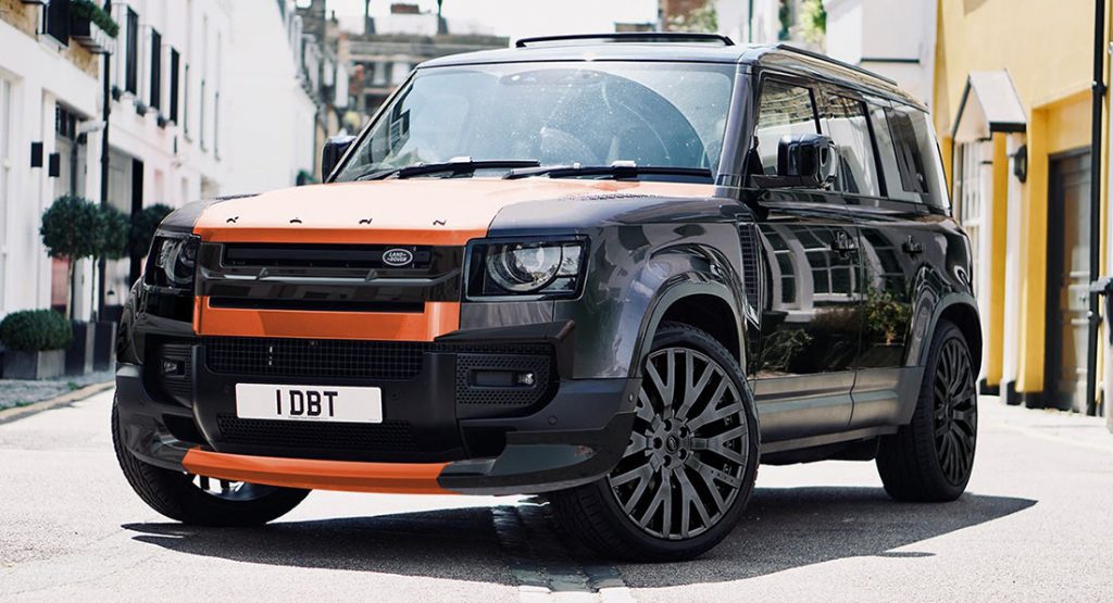  Would You Drive Around In A Black And Orange Land Rover Defender Like This?