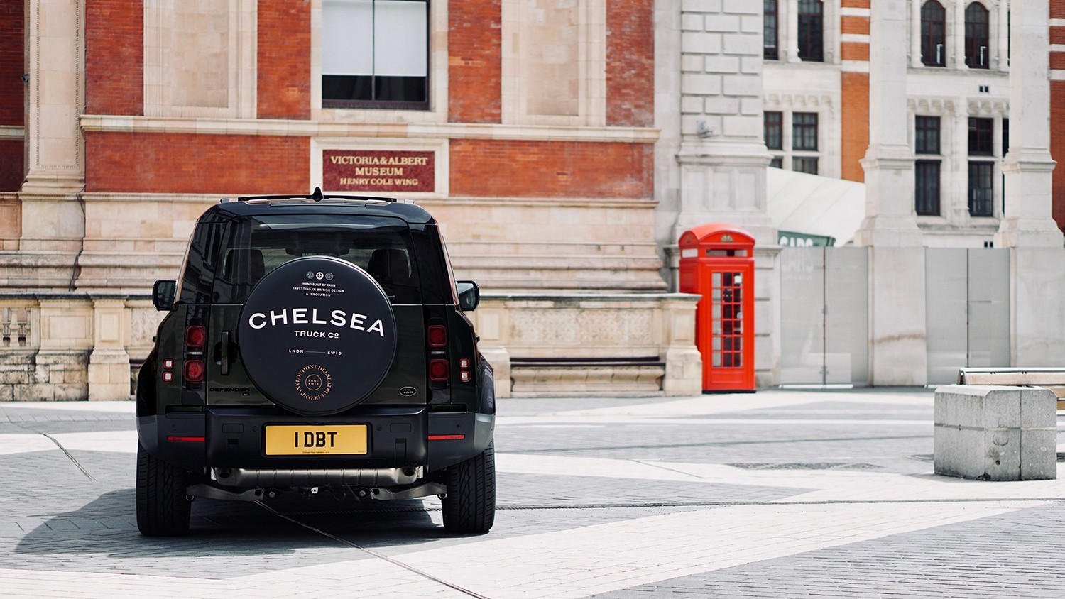 Would You Drive Around In A Black And Orange Land Rover Defender Like This?