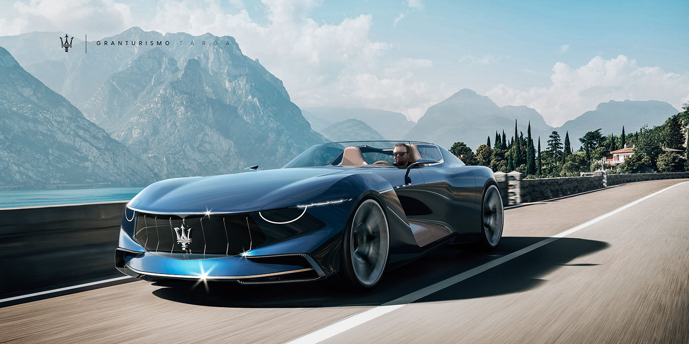 Maserati GranTurismo Targa Design Study Makes The MC20 Seem A Bit Uneventful