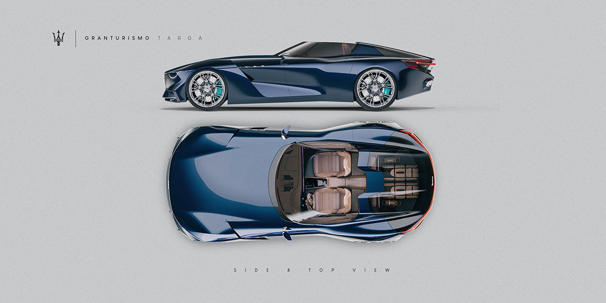 Maserati GranTurismo Targa Design Study Makes The MC20 Seem A Bit Uneventful