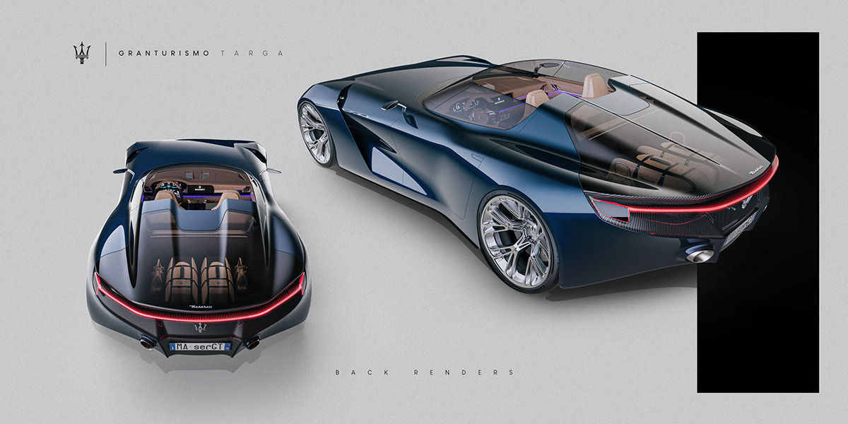 Maserati GranTurismo Targa Design Study Makes The MC20 Seem A Bit Uneventful