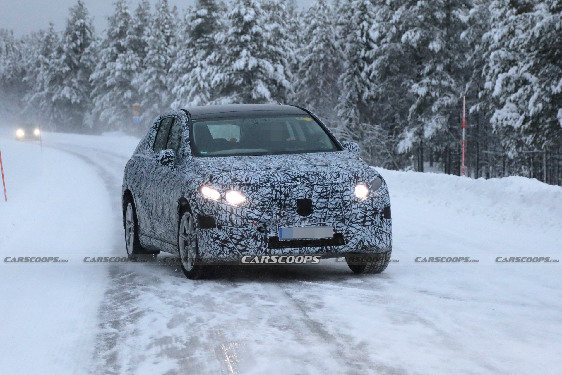New Mercedes EQS Range-Topping Electric SUV Spied Inside And Out
