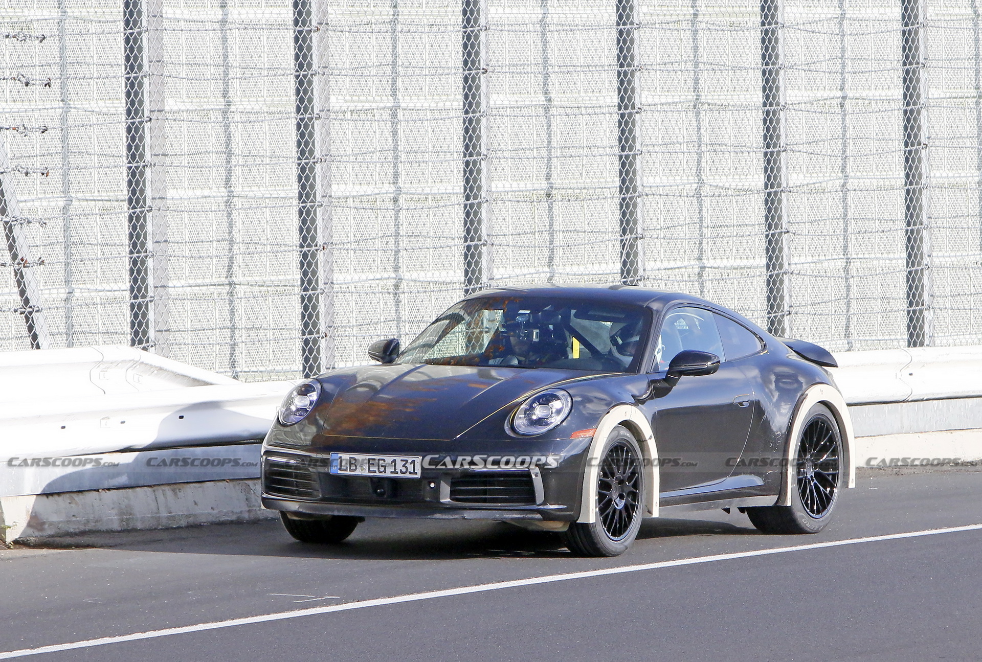 Porsche Spied Testing Weird High-Riding 911 On The Nurburgring
