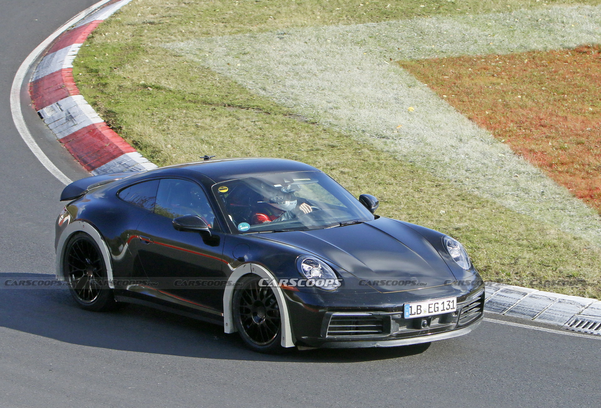 Porsche Spied Testing Weird High-Riding 911 On The Nurburgring