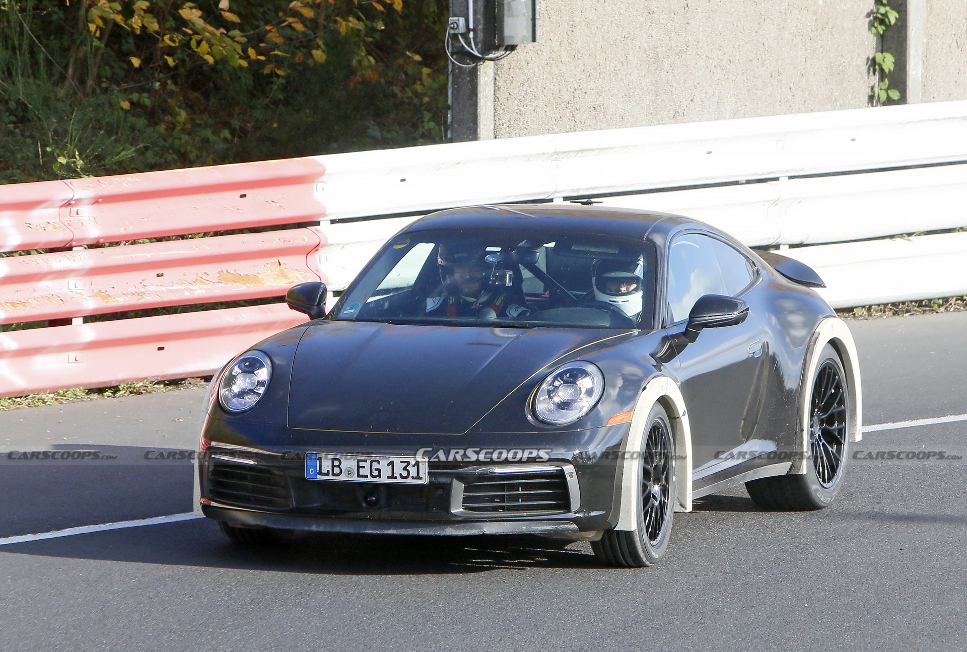 Porsche Spied Testing Weird High-Riding 911 On The Nurburgring