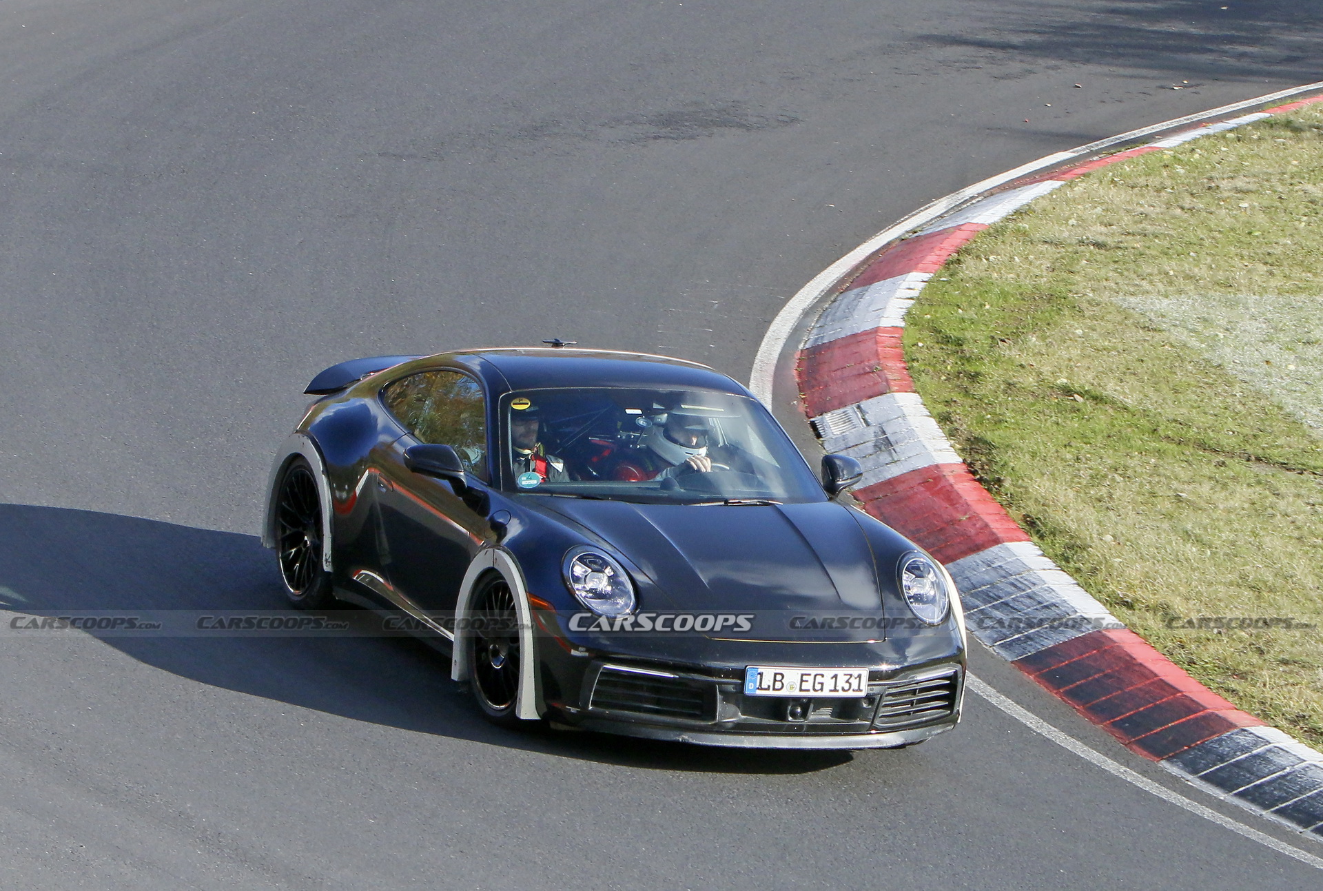 Porsche Spied Testing Weird High-Riding 911 On The Nurburgring