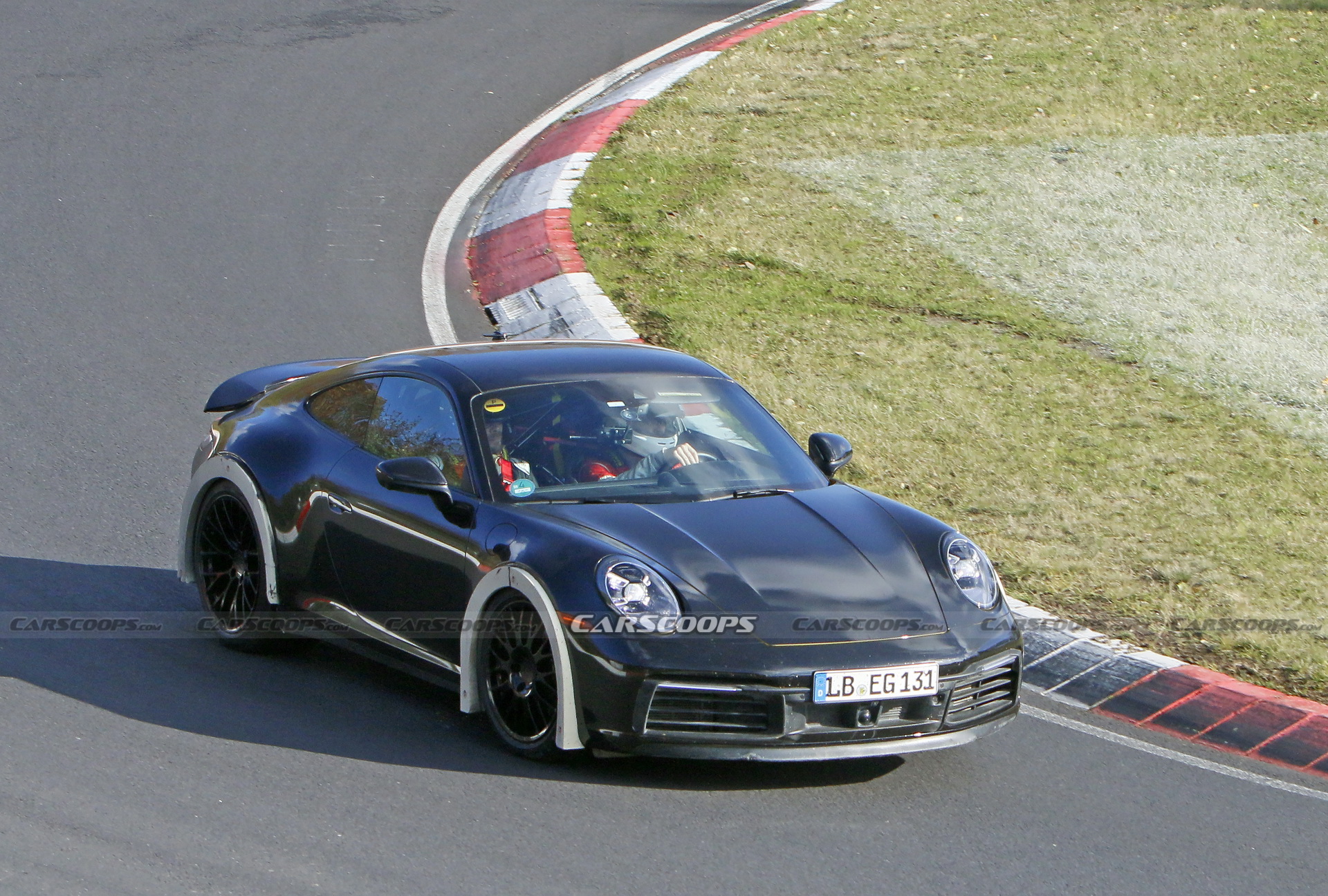 Porsche Spied Testing Weird High-Riding 911 On The Nurburgring