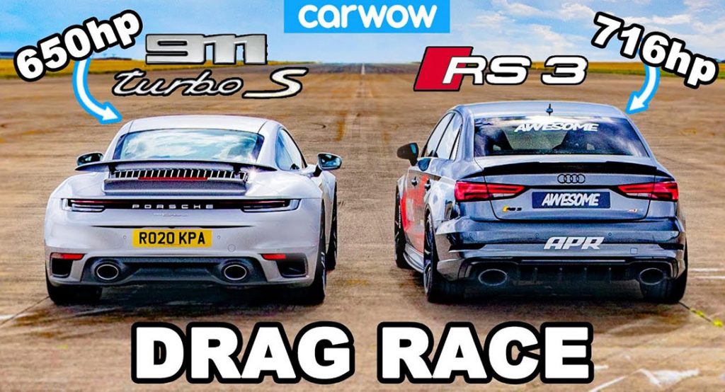  Can A 716 HP Audi RS3 Outsprint A Porsche 911 Turbo S?