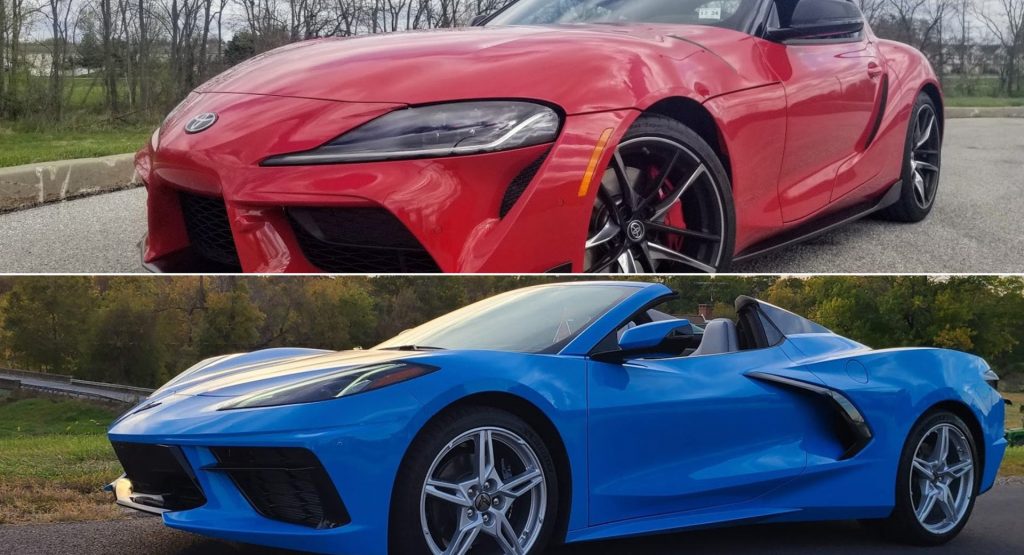  Which Sounds Louder, The New Toyota Supra Or The C8 Corvette?