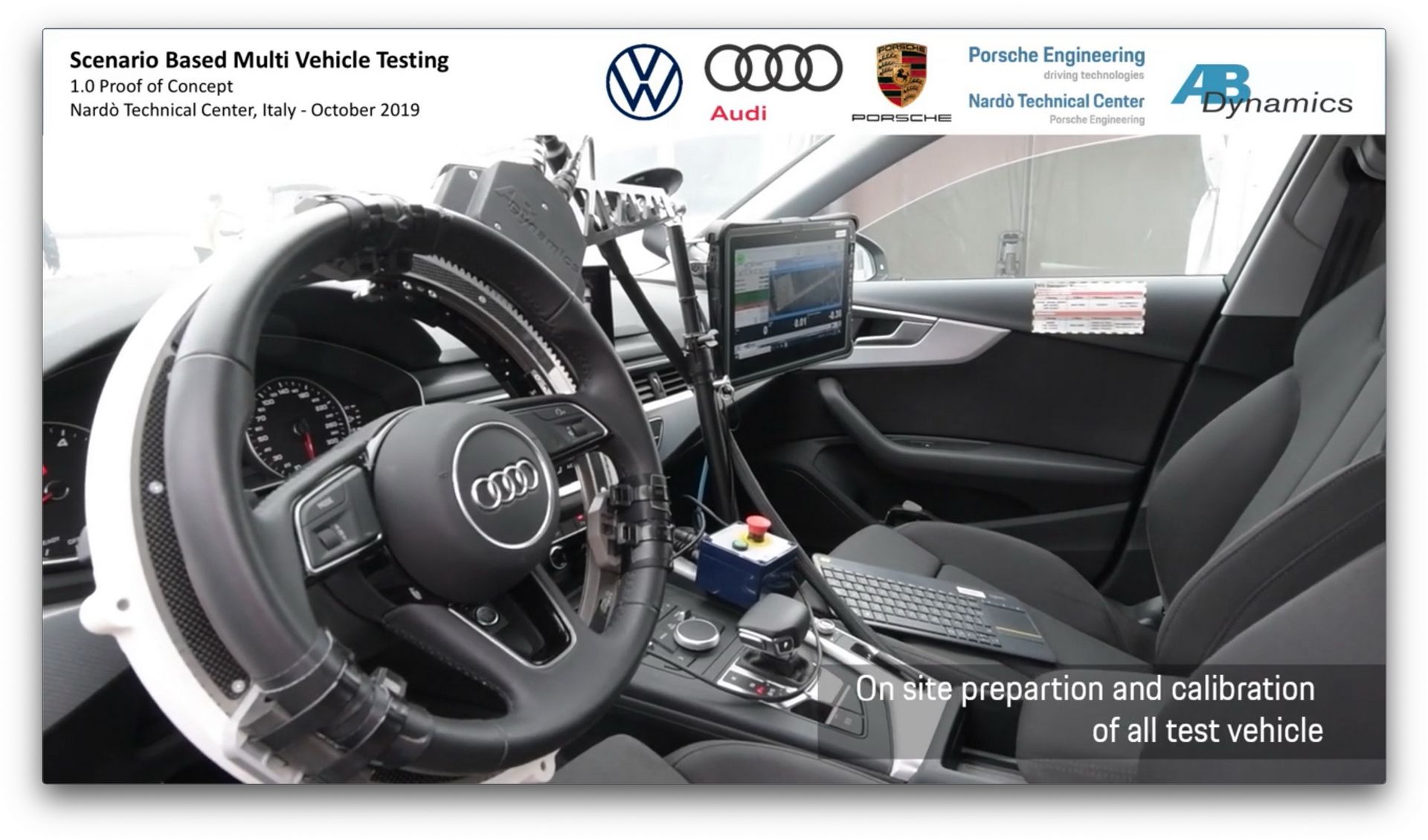 VW Group Helps AB Dynamics Complete Eight-Vehicle Swarm Test