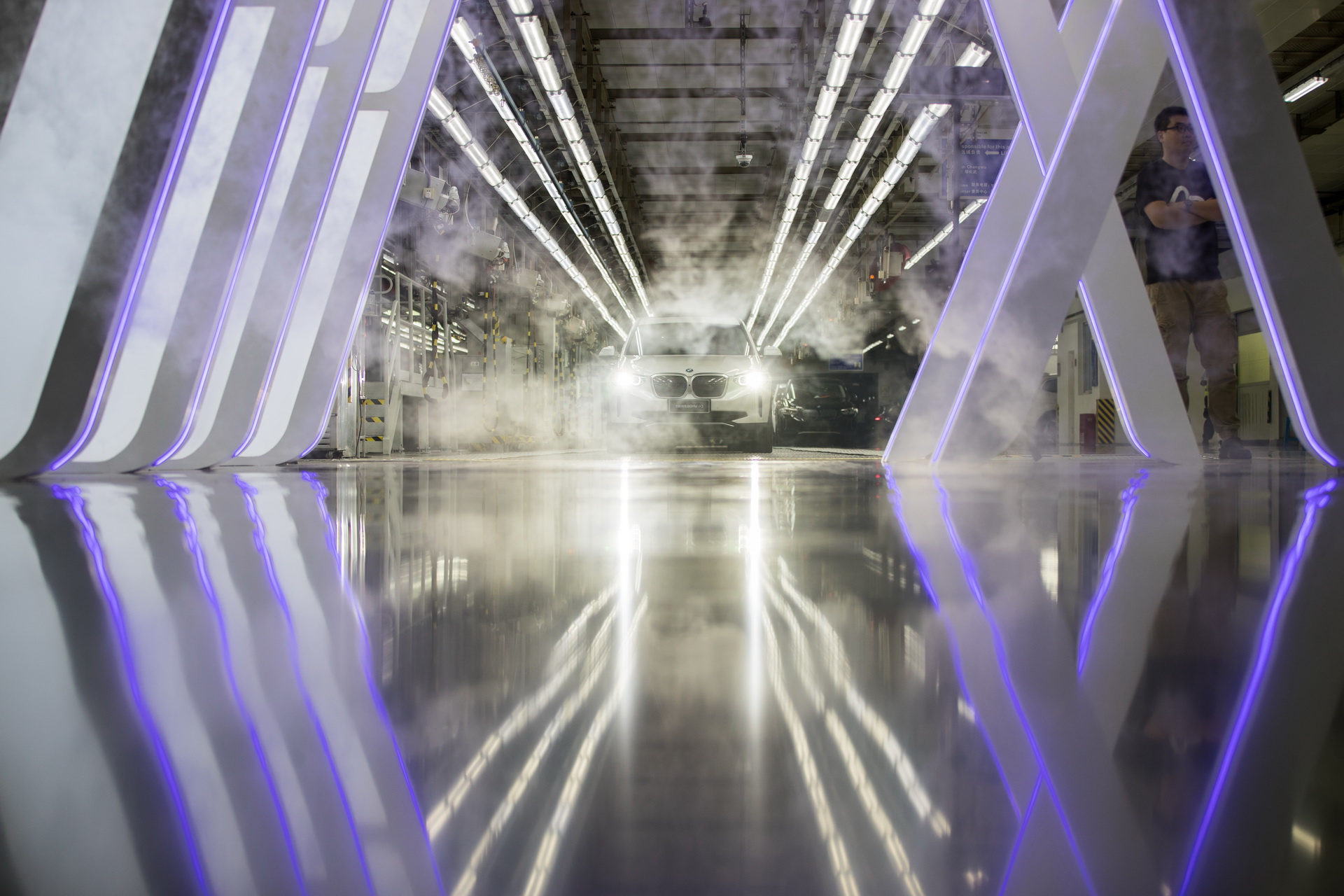 First BMW iX3 EV Leaves Assembly Line In Shenyang, China