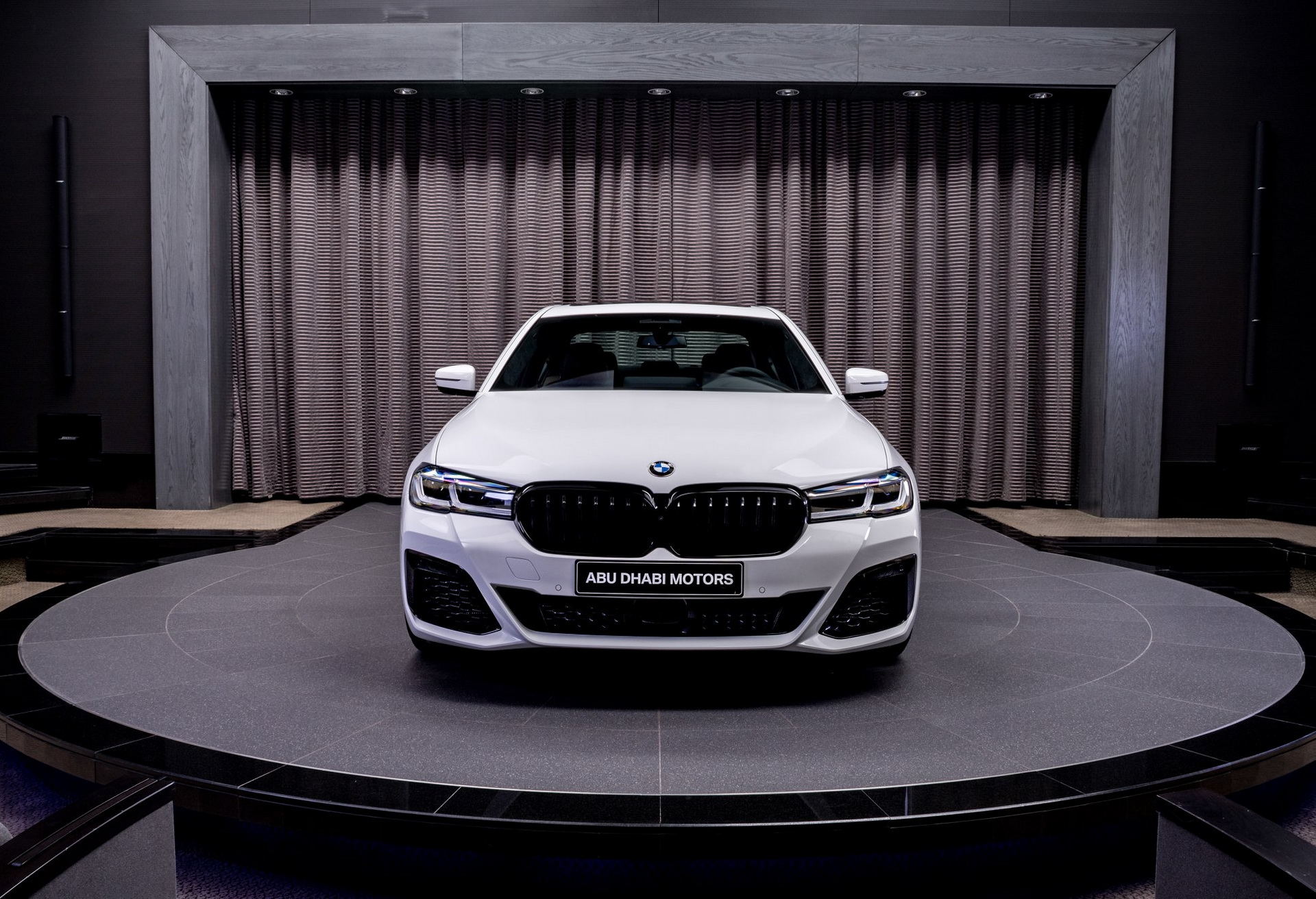 2021 BMW M550i Matches Alpine White Body With Mocha Interior