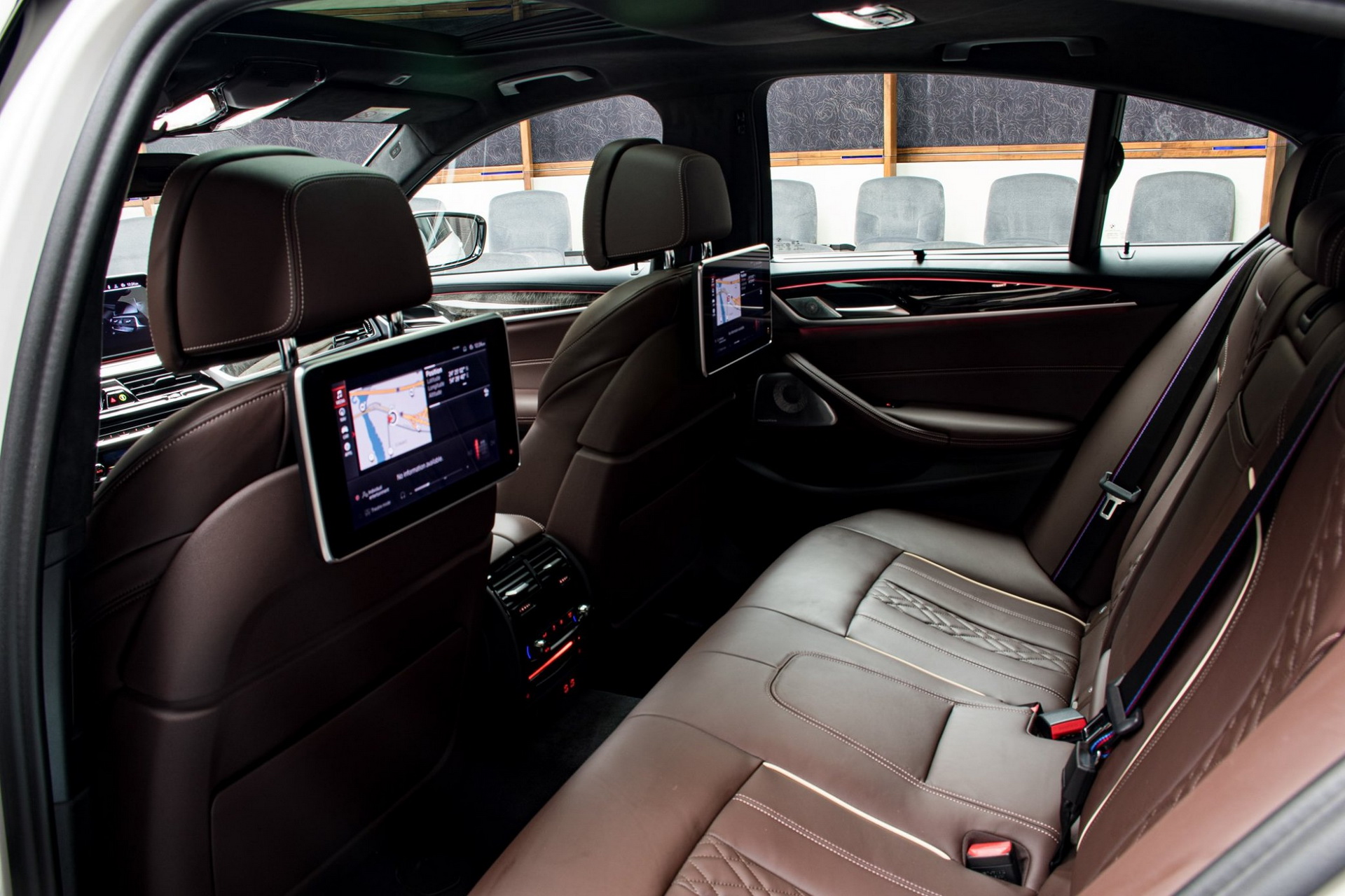 2021 BMW M550i Matches Alpine White Body With Mocha Interior