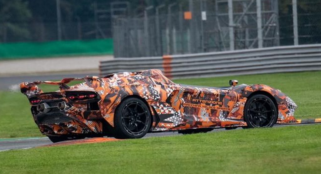  Lamborghini Teases Apparent McLaren Elva / Ferrari Monza Rival