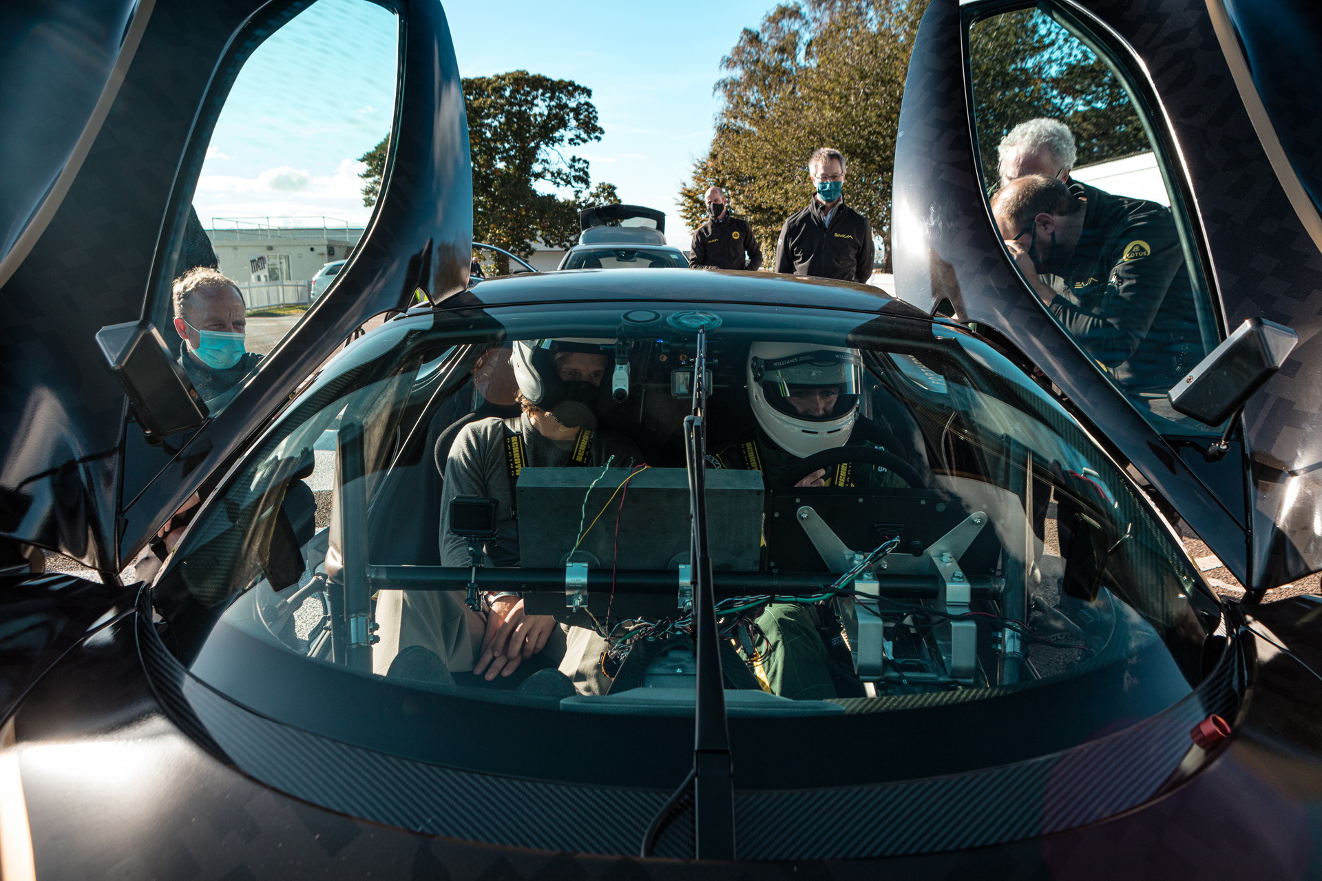 Lotus Evija EV Dresses Up In Famous ‘John Player Special’ Black And Gold Livery