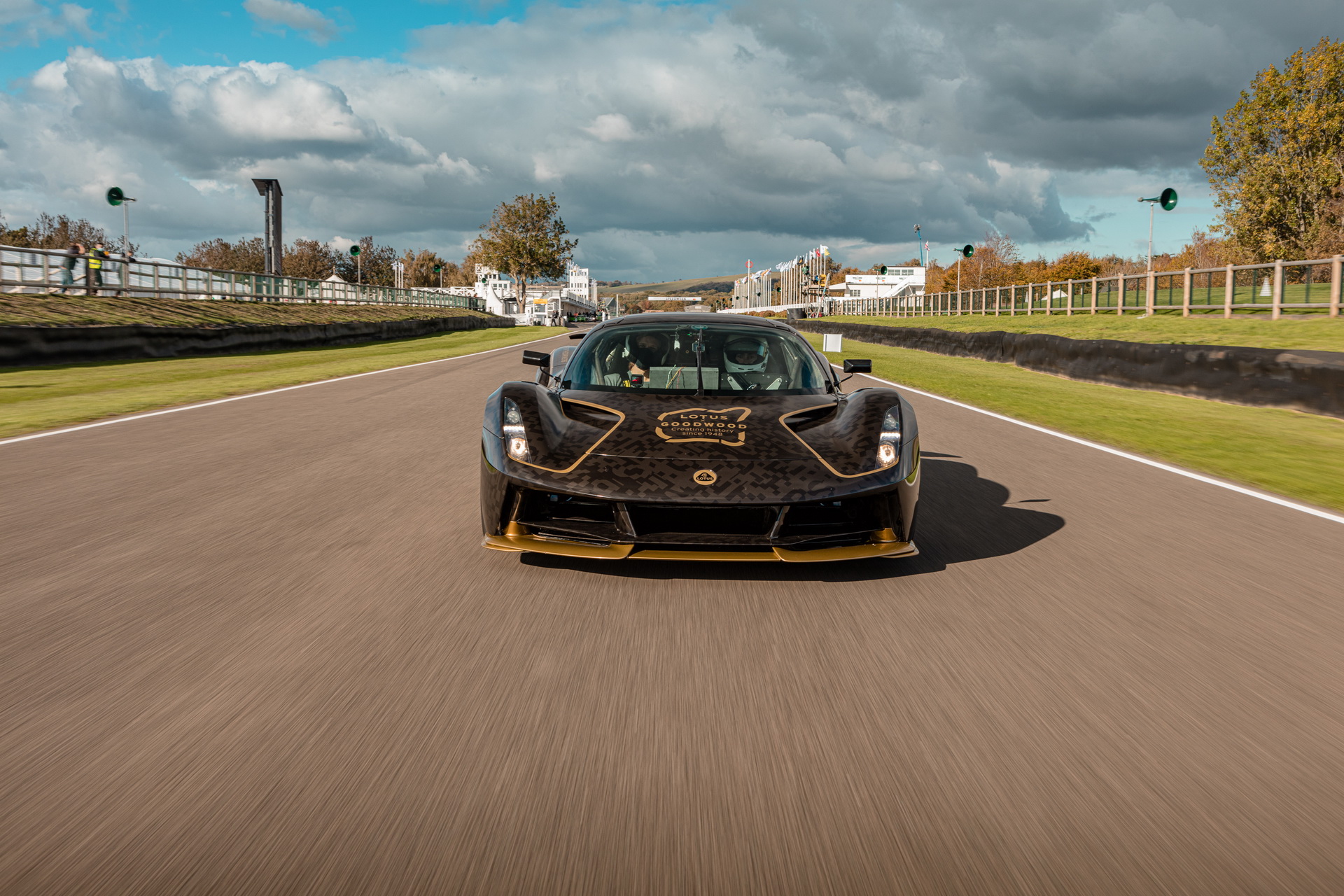 Lotus Evija EV Dresses Up In Famous ‘John Player Special’ Black And Gold Livery