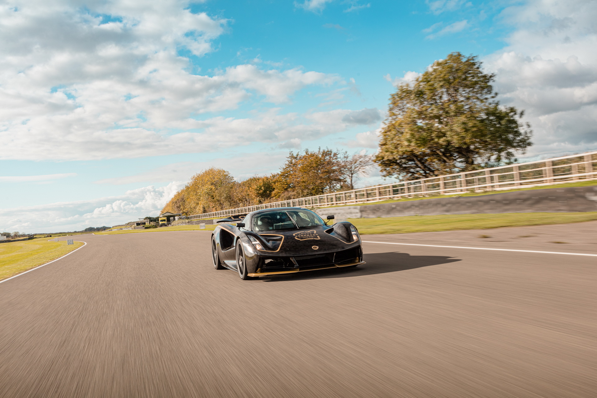 Lotus Evija EV Dresses Up In Famous ‘John Player Special’ Black And Gold Livery