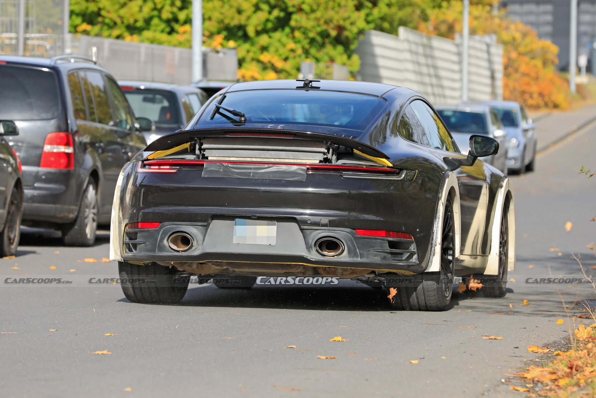 Porsche Spied Testing Weird High-Riding 911 On The Nurburgring
