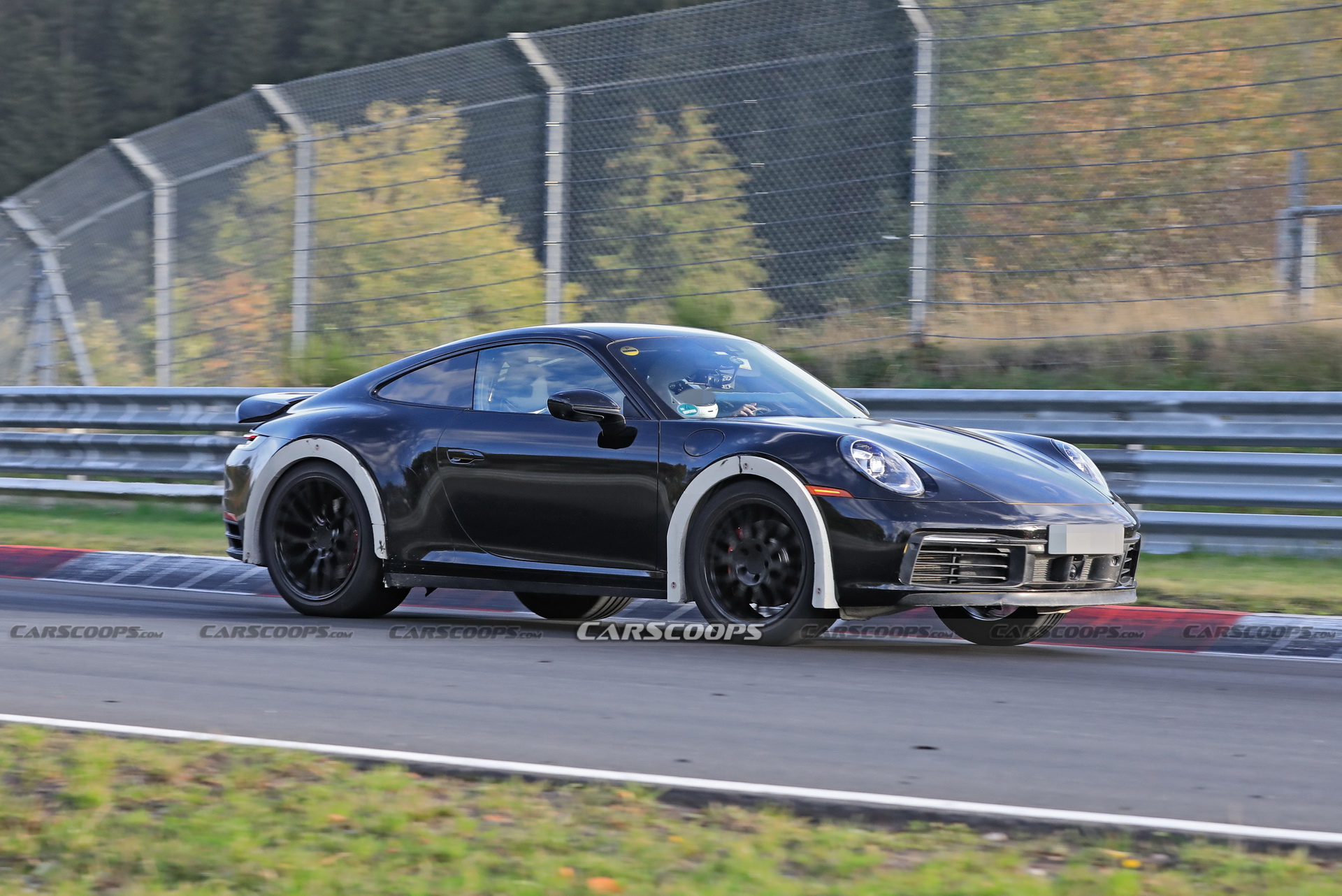 Porsche Spied Testing Weird High-Riding 911 On The Nurburgring