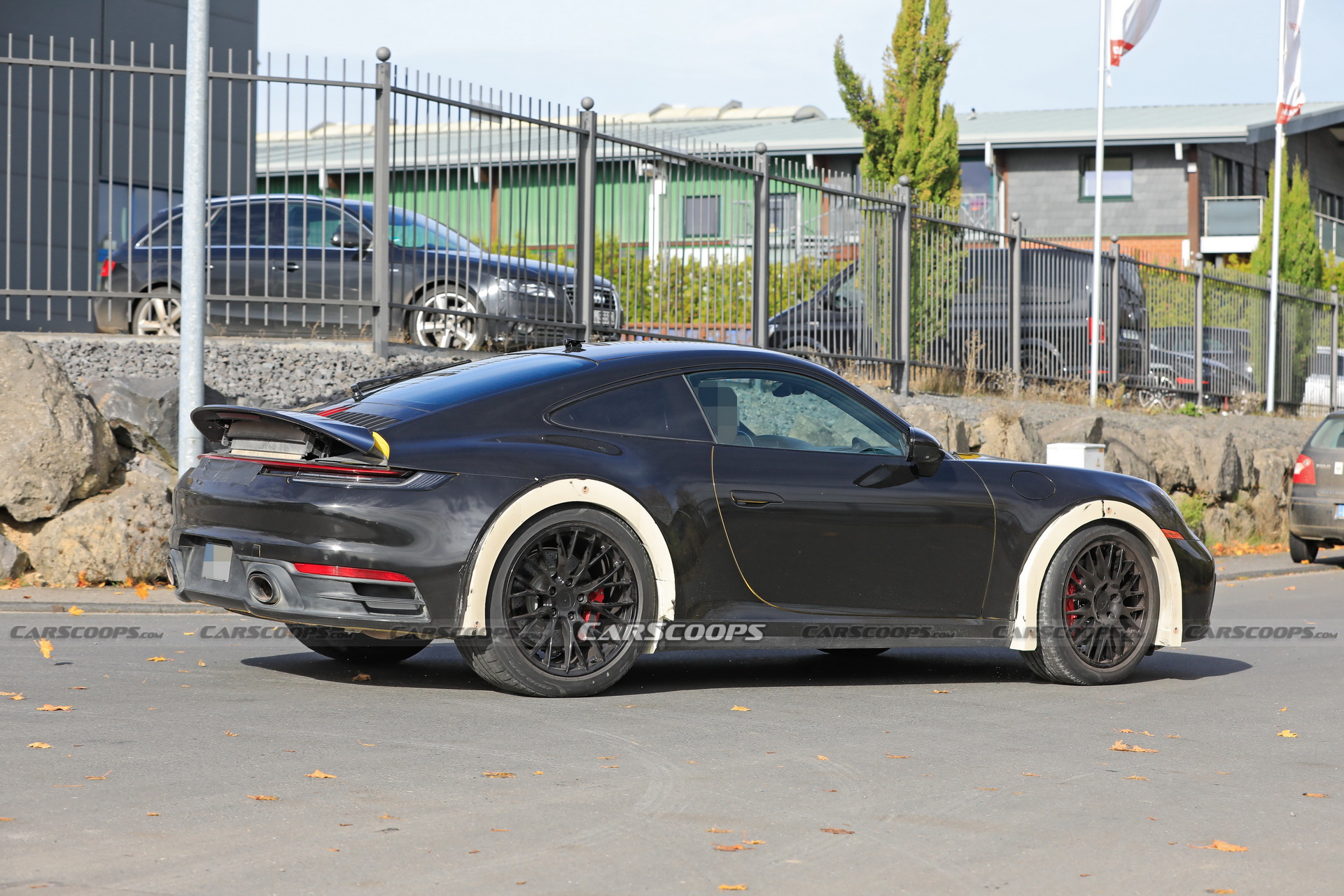 Porsche Spied Testing Weird High-Riding 911 On The Nurburgring