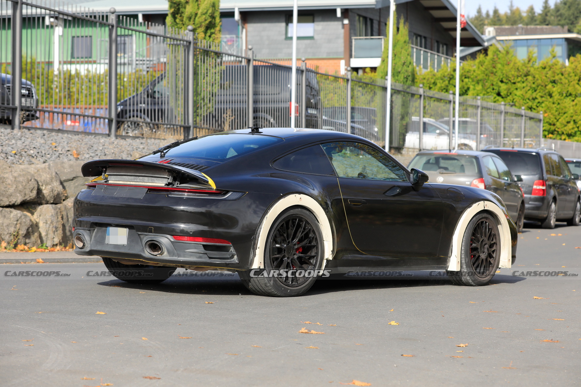 Porsche Spied Testing Weird High-Riding 911 On The Nurburgring