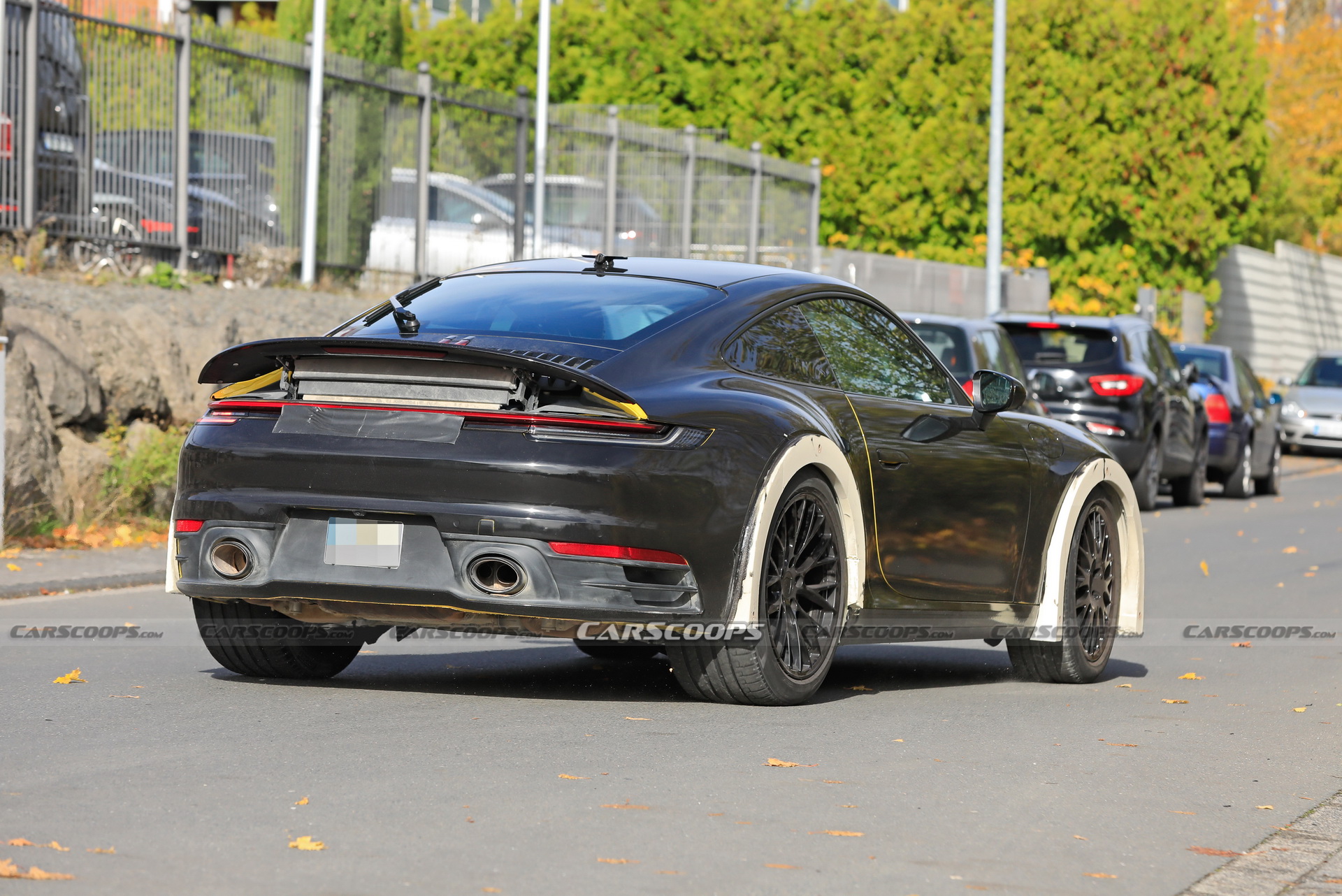 Porsche Spied Testing Weird High-Riding 911 On The Nurburgring