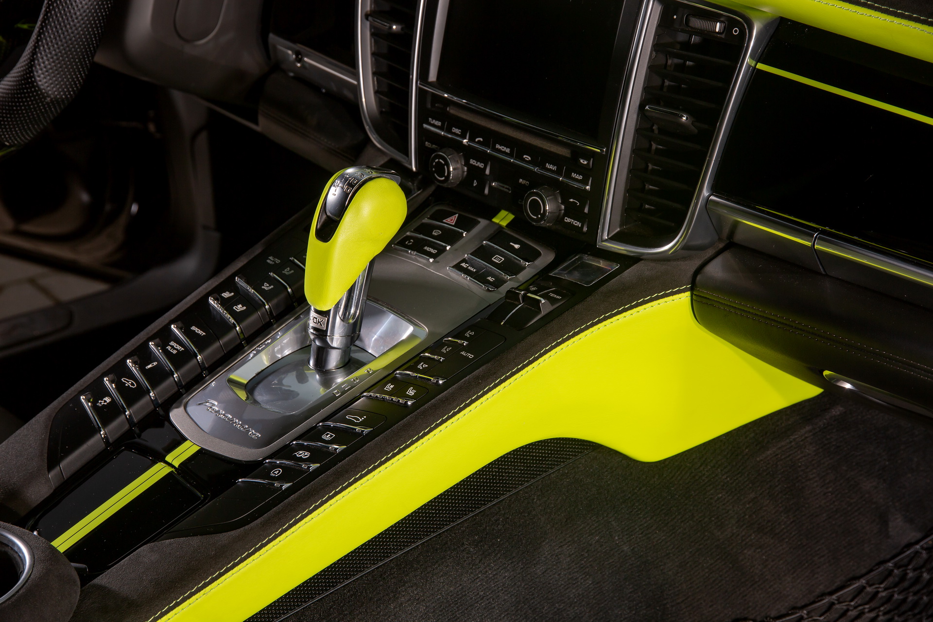 Behold A Porsche Panamera Interior With A Pagani-Like Steering Wheel And Lambo-Sourced Leather