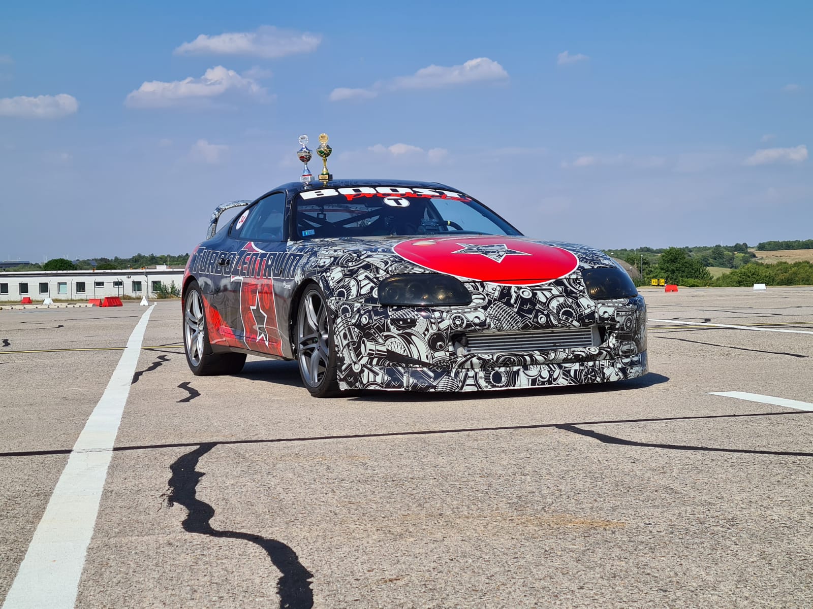 1,500 HP Toyota Supra Swerves To “Dodge Obstacle” At 140 MPH, Ends Up In Guardrail