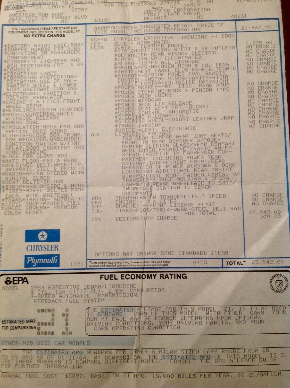 This 5k Mile Chrysler Executive Limousine Is The Ultimate K-Car And Can Be Yours For $25k