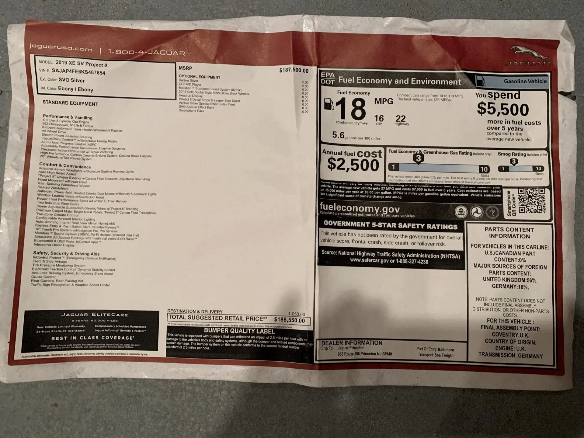 Buying A Jaguar XE SV Project 8 Lands You A ‘Ring Conquering Sedan