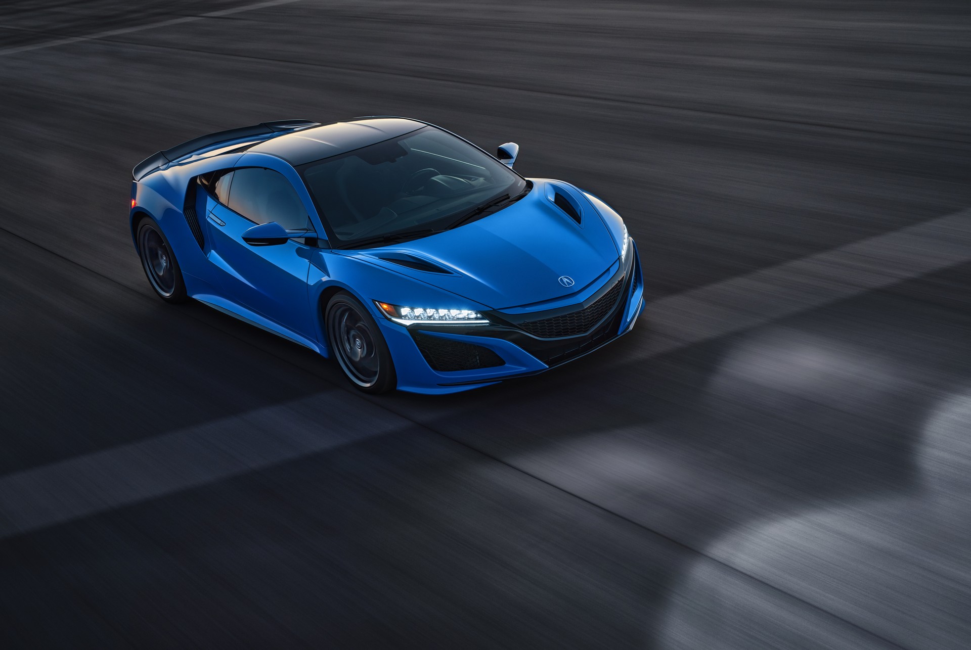 Acura NSX Drifts Into 2021 With Heritage-Inspired Long Beach Blue Pearl Paint Job