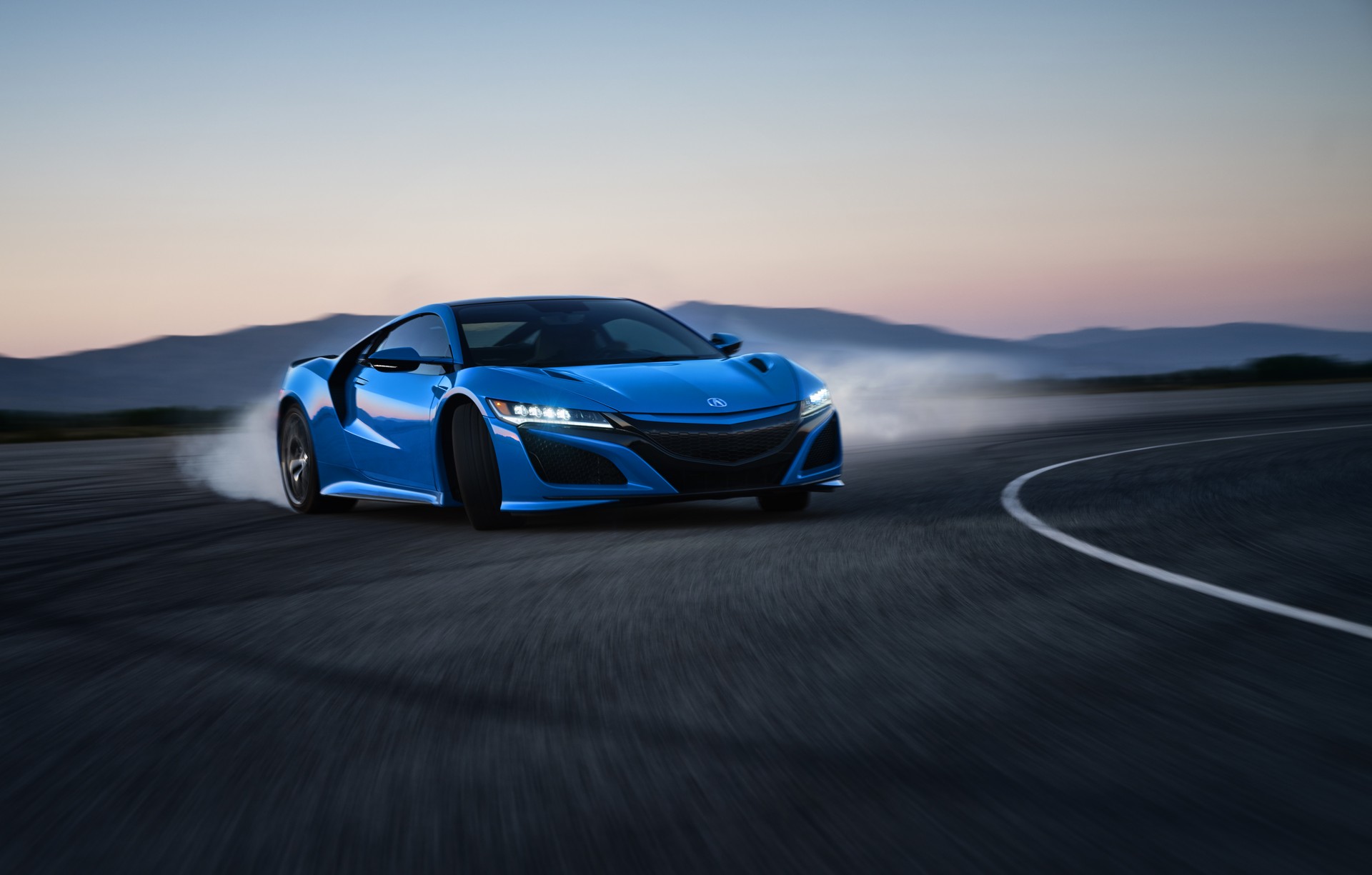 Acura NSX Drifts Into 2021 With Heritage-Inspired Long Beach Blue Pearl Paint Job