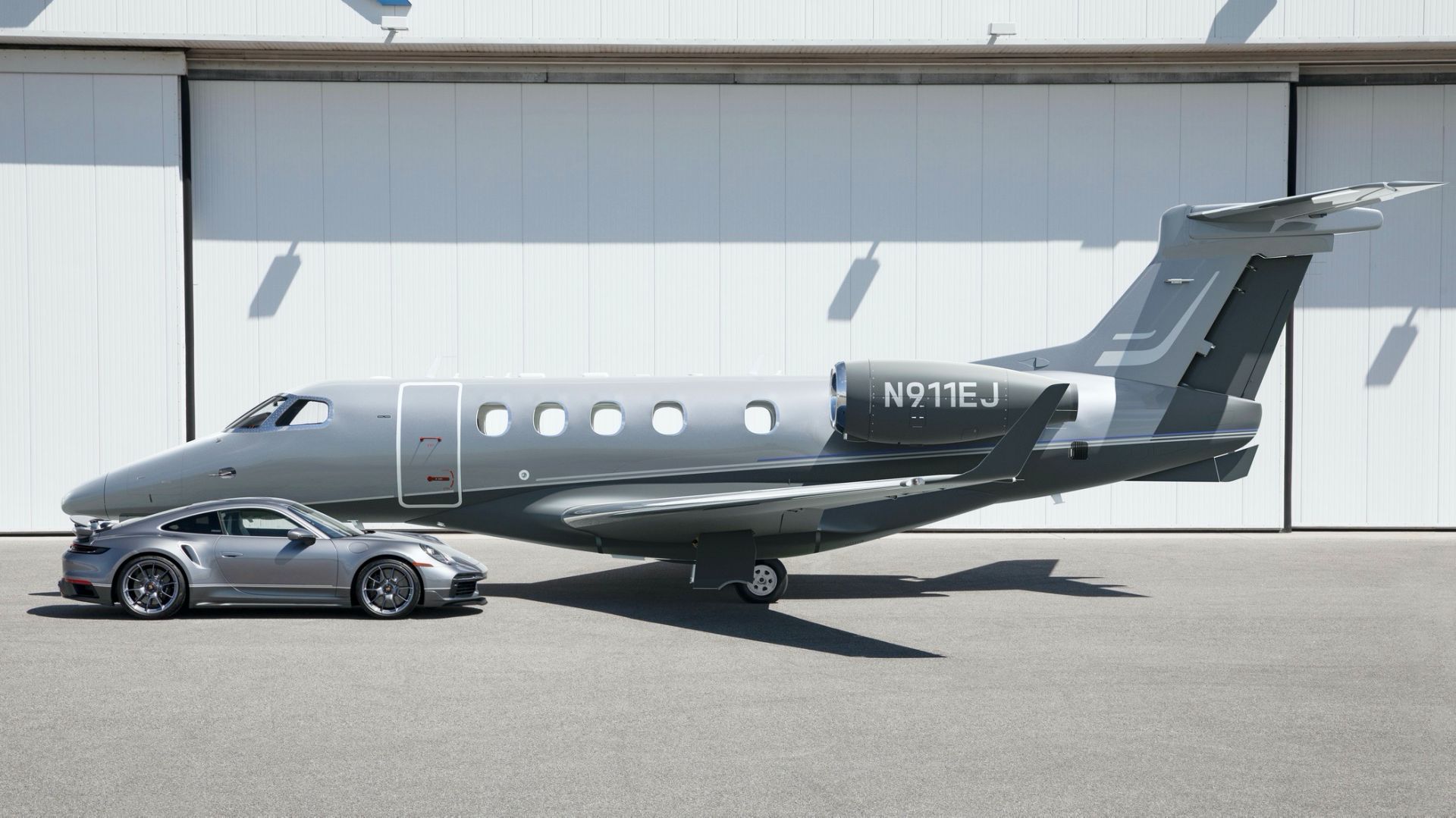 You Can Now Get A Matching Porsche 911 Turbo S For Your Embraer Private Jet