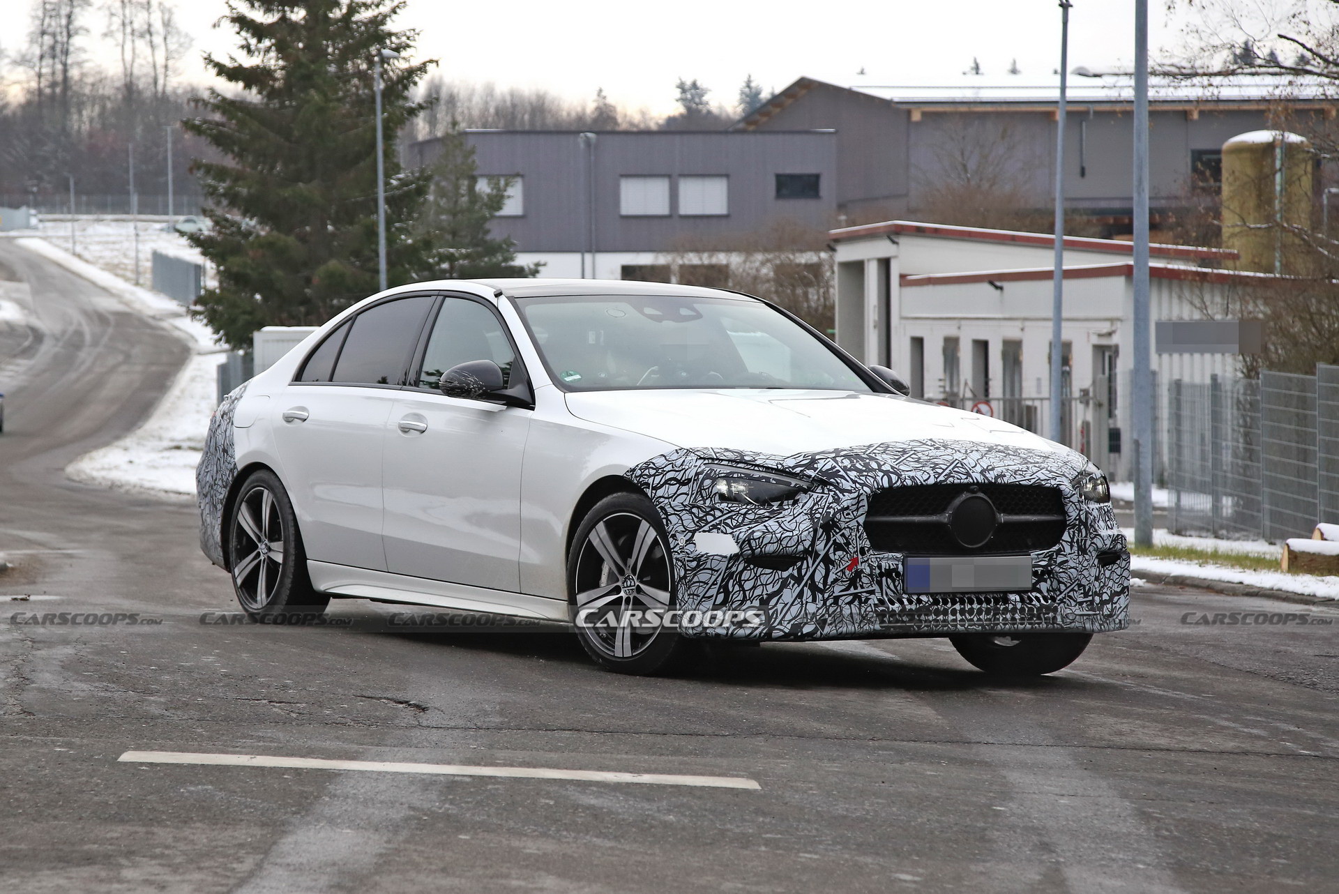 2022 Mercedes-Benz C-Class Sedan Gives Off Miniature S-Class Vibes In Latest Spy Photos