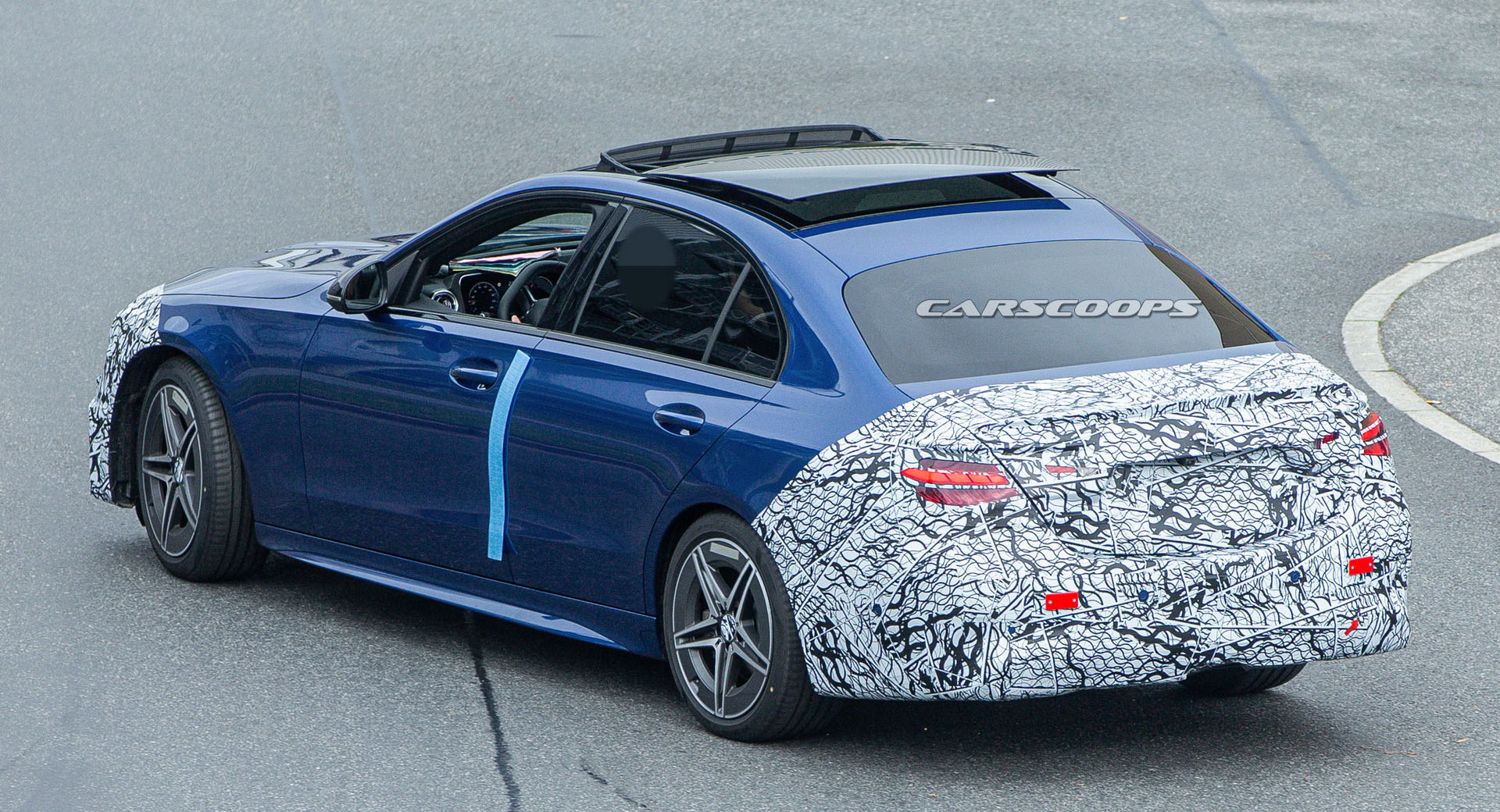 22 Mercedes Benz C Class Drops Most Of Its Camouflage To Reveal Elegant New Design Carscoops