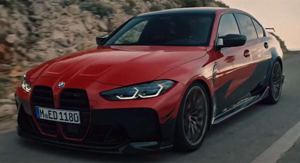  Colorful 2021 BMW M3 With M Performance Parts Takes To The Street, Does Some Drifting